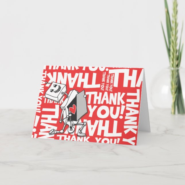 Thank you Robot Card (Front)