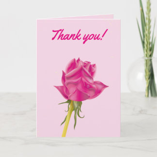 Thank you rose Custom card