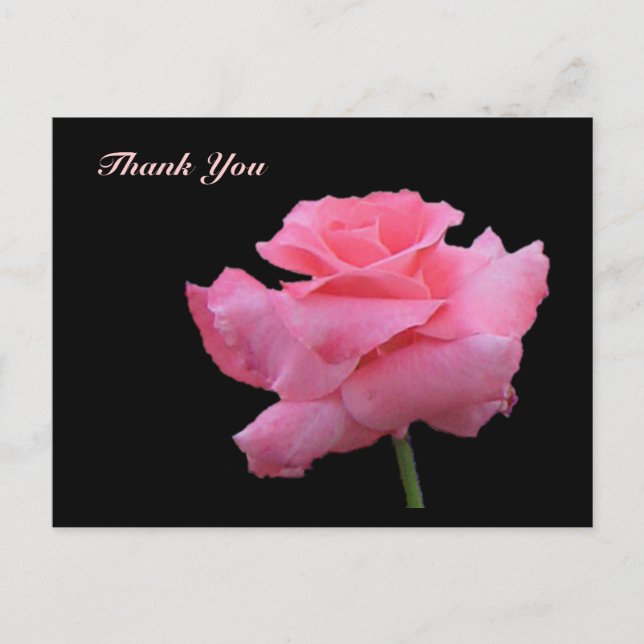 Thank You Rose Postcard (Front)