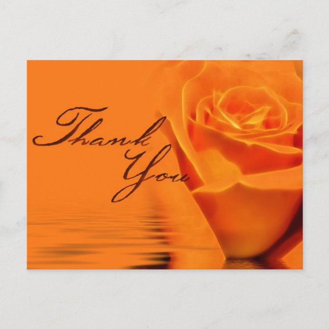 Thank You Rose Postcard (Front)
