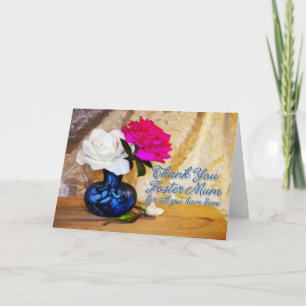 Thank you roses for a foster mum. card