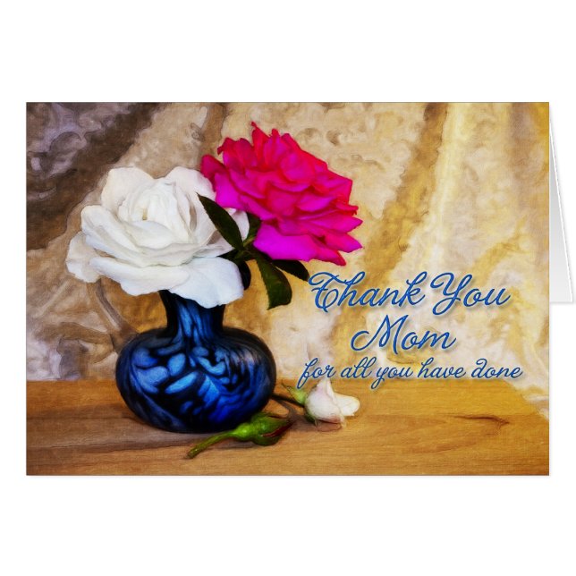 Thank you roses for a mum (Front Horizontal)