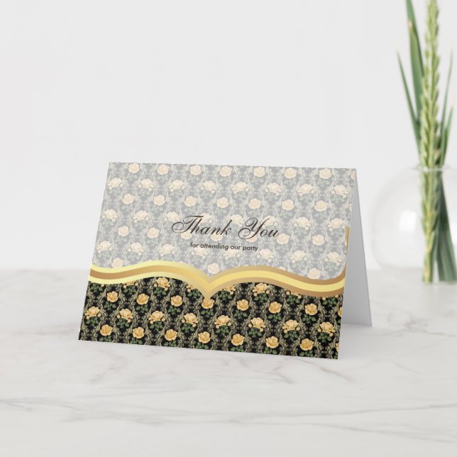 Thank You Roses on Antique gold (Front)