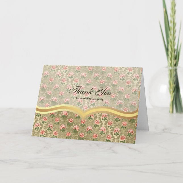 Thank You Roses on Antique gold (Front)