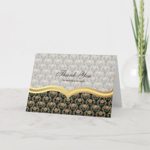 Thank You Roses on Antique gold