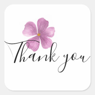 Thank you round business sticker