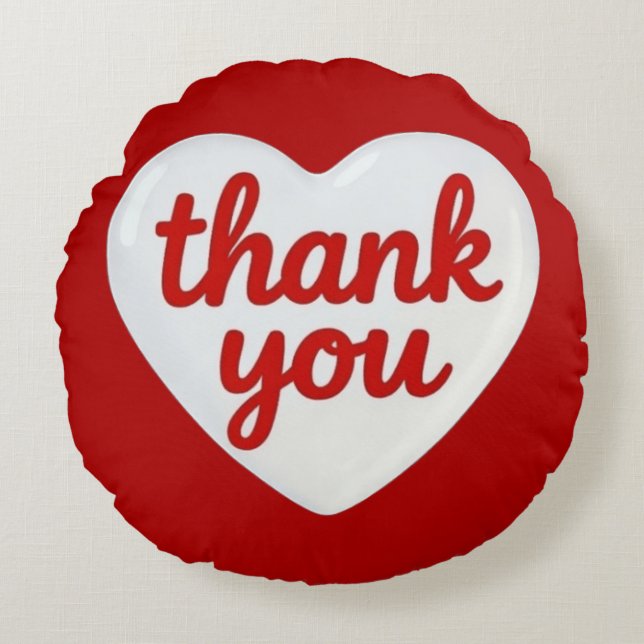 THANK YOU ROUND CUSHION (Front)