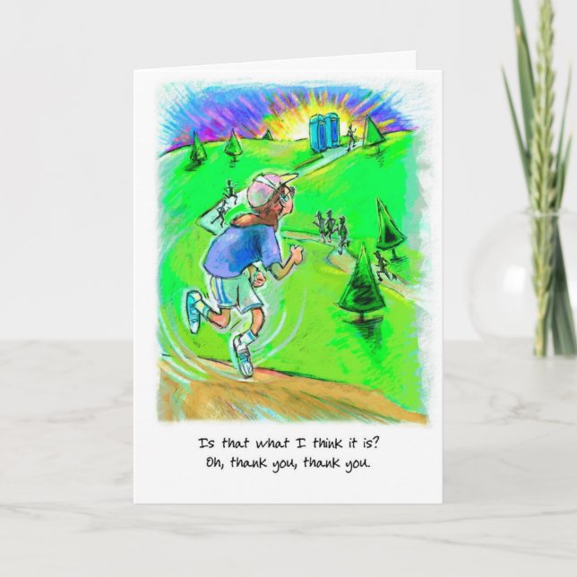 Thank You Runner Card - Race Port-o-Johns (Front)