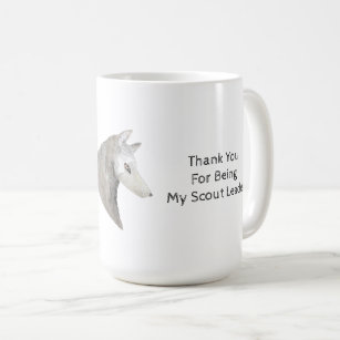 Thank You Scout Leader Grey Wolf Coffee Mug
