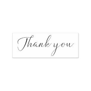 Thank You Script Elegant Rubber Stamp