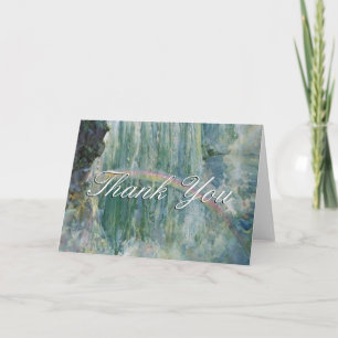 Thank You Script Fall Rainbow Greeting Card