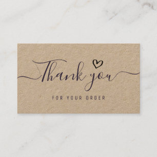 thank you script kraft insert