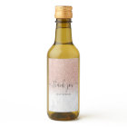 Thank you script marble rose gold glitter ombre