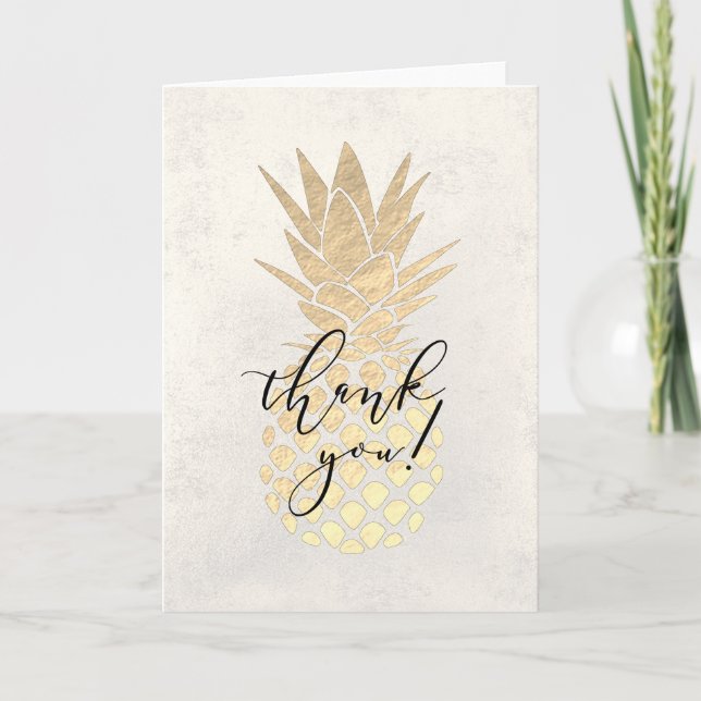 thank you script pineapple card (Front)