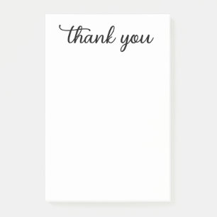 Thank You Script Post-it Notes
