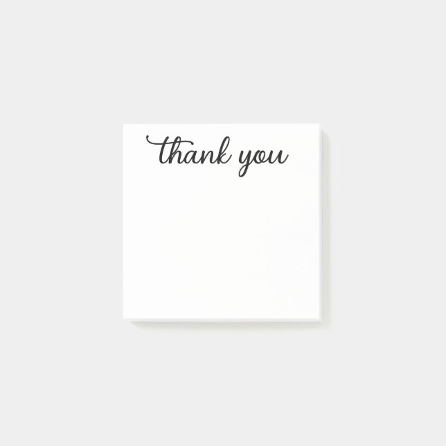 Thank You Script Post-it Notes (Front)