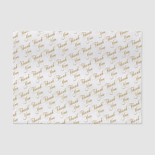 Thank You Script Word Pattern Tissue Paper