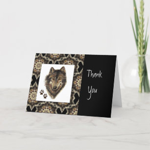 Thank You, Scripture, John 1:16,Wolf Animal You Card