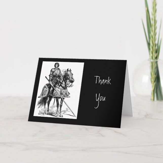 Thank You, Scripture & Knight in Shining Armor You Card (Front)