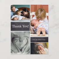 Thank you, second baby birth announcement