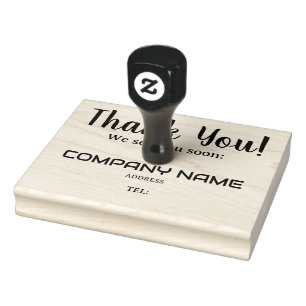 THANK YOU See you soon, business custo Rubber Stamp