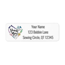 Thank You Sewing Return Address Labels