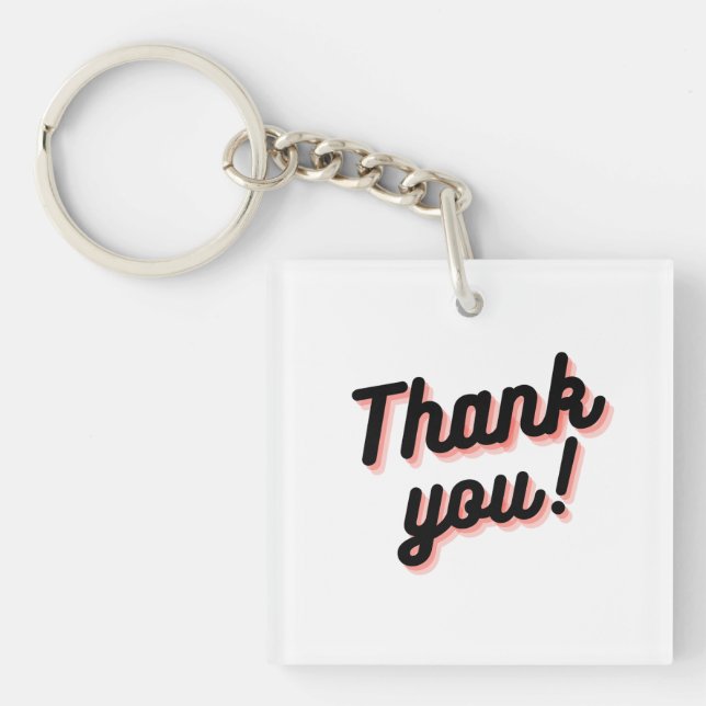 Thank You Shadow Keyring (Front)