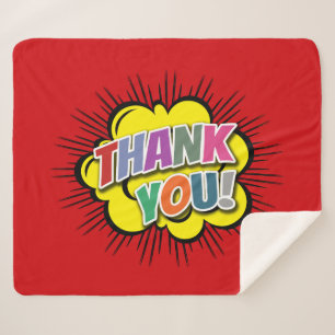 Thank You Sherpa Blanket