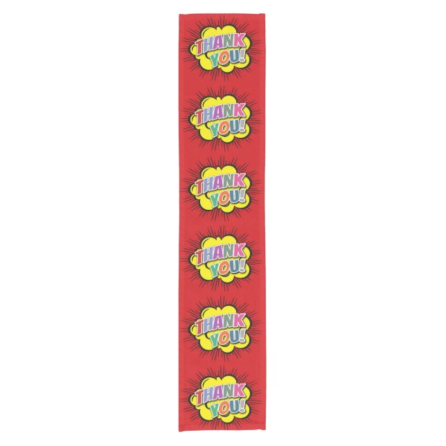 Thank You Short Table Runner (Front)