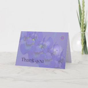 Thank You - Siberian Iris Card
