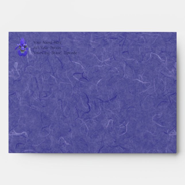 Thank You - Siberian Iris Envelope (Front)