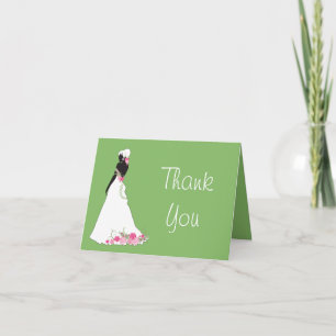 Thank You Silhouette Bride Card