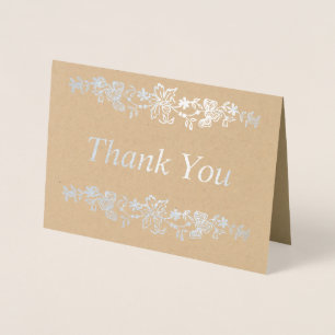 Thank You Silver Foil Card