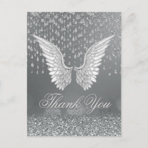 Thank You Silver Tears Postcard