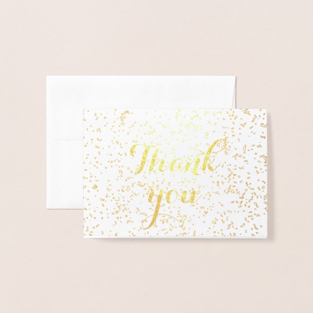 Thank You Simple Blank Sprinkles 2020 Cool Foil Card (Front With Envelope)