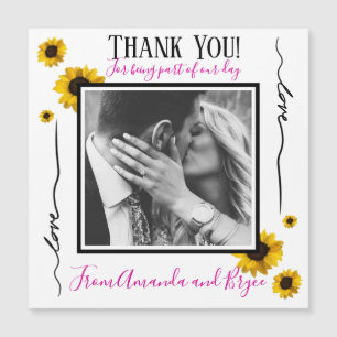 Thank you simple golden sunflowers