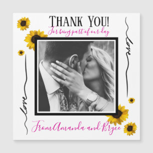 Thank you simple golden sunflowers