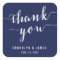 Thank You Simple Navy Blue Wedding Stickers