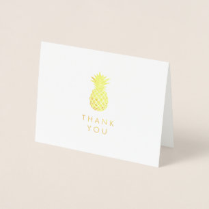 Thank You Simply Gold Pineapple Foil Card