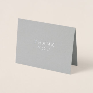 Thank You | Simply Silver Foil Card