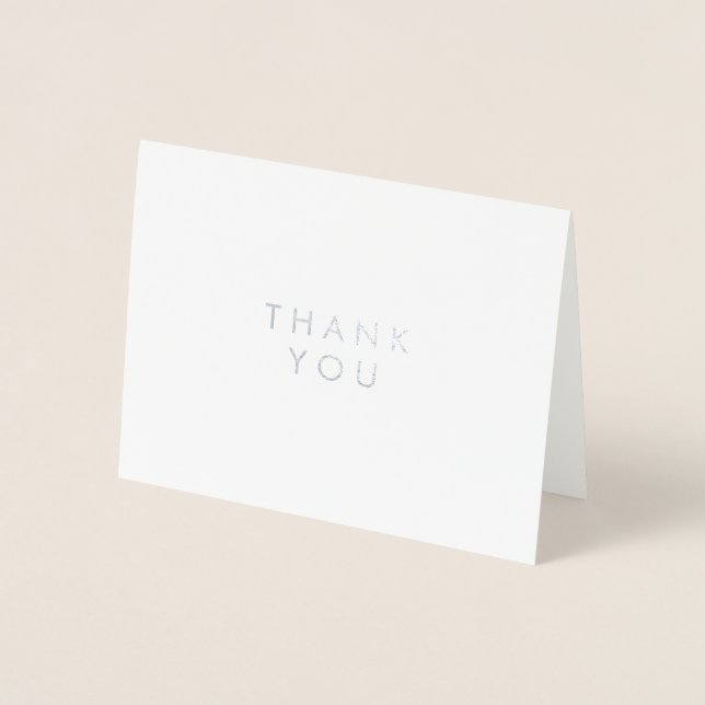 Thank You | Simply Silver Foil Card (Front)