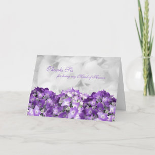 Thank You Sister Maid of Honour Custom Note Card