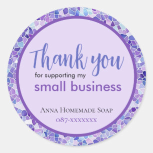 Thank You Small Business Customised Sticker