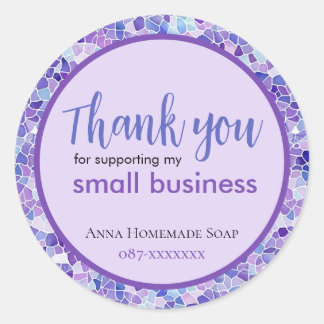 Thank You Small Business Customised Sticker