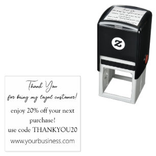 thank you small business discount self-inking stamp