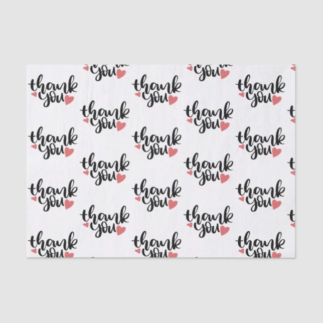 Thank You Small Business Shipping Gift Tissue Paper (Front)