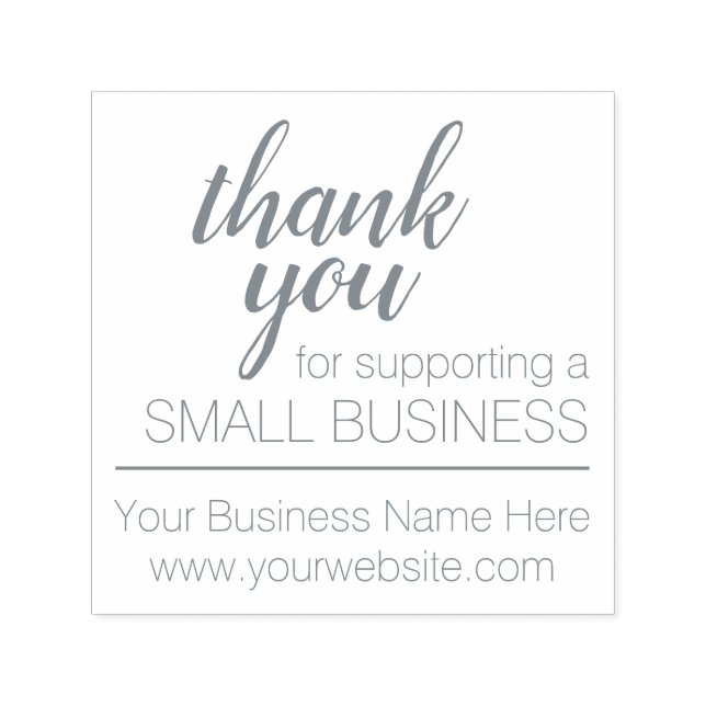 Thank You Small Business Support  Self-inking Stamp (Design)
