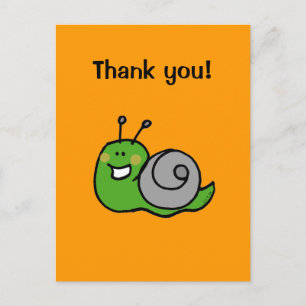 Thank you! (snail) postcard