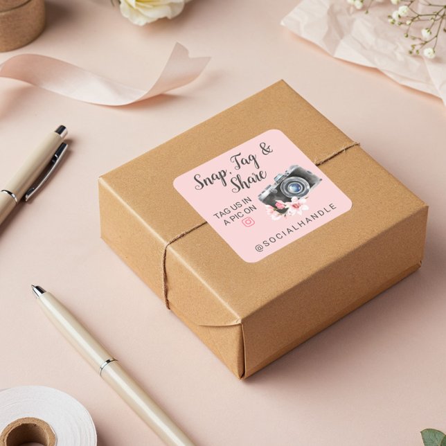 Thank You Snap, Tag & Share Chic Watercolor Camera (Thank You Snap, Tag & Share Chic Watercolor Camera)