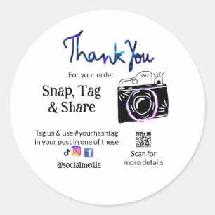 Thank you snap tag share media camera add socials